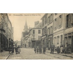 77 DAMMARTIN-EN-GOËLE. Comptoirs Français et Pharmacie Quartier Hôtel de Ville 1915