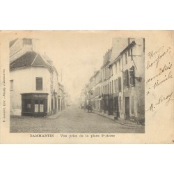 77 DAMMARTIN-EN-GOËLE. Commerce vins et liqueurs Place Sainte-Anne vers 1900