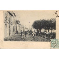 60 SILLY-LE-LONG. La Grand'Rue bien animée 1908