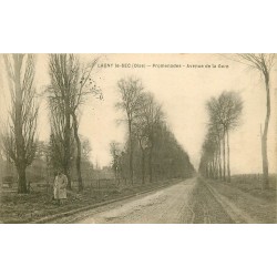 60 LAGNY-LE-SEC. Promenades avenue de la Gare tampon militaire 1918