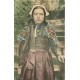 29 ILE D'OUESSANT. Jeune Fille en costume traditionnel
