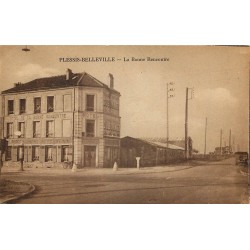 60 PLESSIS-BELLEVILLE La Bonne Rencontre Hôtel Café 1955