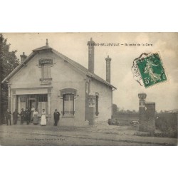 60 PLESSIS-BELLEVILLE. Buvette de la Gare bien animée 1914