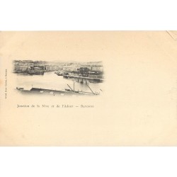 64 BAYONNE. Jonction de la Nive et de l'Adour vers 1900