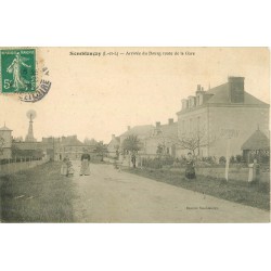37 SEMBLANCAY. Arrivée du Bourg route de la Gare 1909