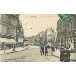 03 MONTLUCON. Bazar Aubertin et Jules est Ici Boulevard de Courtais 1911 ainsi que Singer