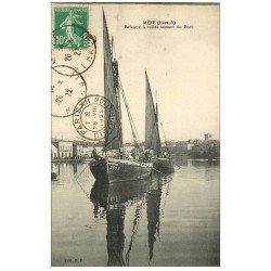 34 MEZE. Bateau à voiles au Port 1922