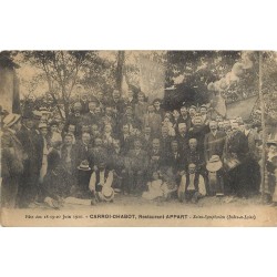 37 Saint-Symphorien. CARROI CHABOT Restaurant APPART. La Fanfare Fête juin 1910