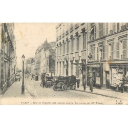 PARIS 18° Voitures des Postes et Tabac rue Glignancourt 1912