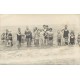 40 MIMIZAN PLAGE. Rare Photo cpa groupe de Baigneurs vers 1933