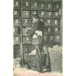 81 MAZAMET. Industrie lainière un Commissaire aux laines Cabinet échantillons 1915