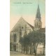 77 DAMMARTIN-EN-GOËLE 4 x cpa Eglise Notre-Dame. animation au Portail et Grille artistique vers 1909