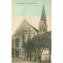 77 DAMMARTIN-EN-GOËLE 4 x cpa Eglise Notre-Dame. animation au Portail et Grille artistique vers 1909