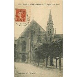 77 DAMMARTIN-EN-GOËLE 4 x cpa Eglise Notre-Dame et Portail dont Eglise Saint-Jean