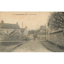 60 LAGNY-LE-SEC. Rue principale animée 1939