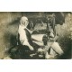 ALBANIE. Photo cpa une Tisseuse sur son métier à tisser 1916