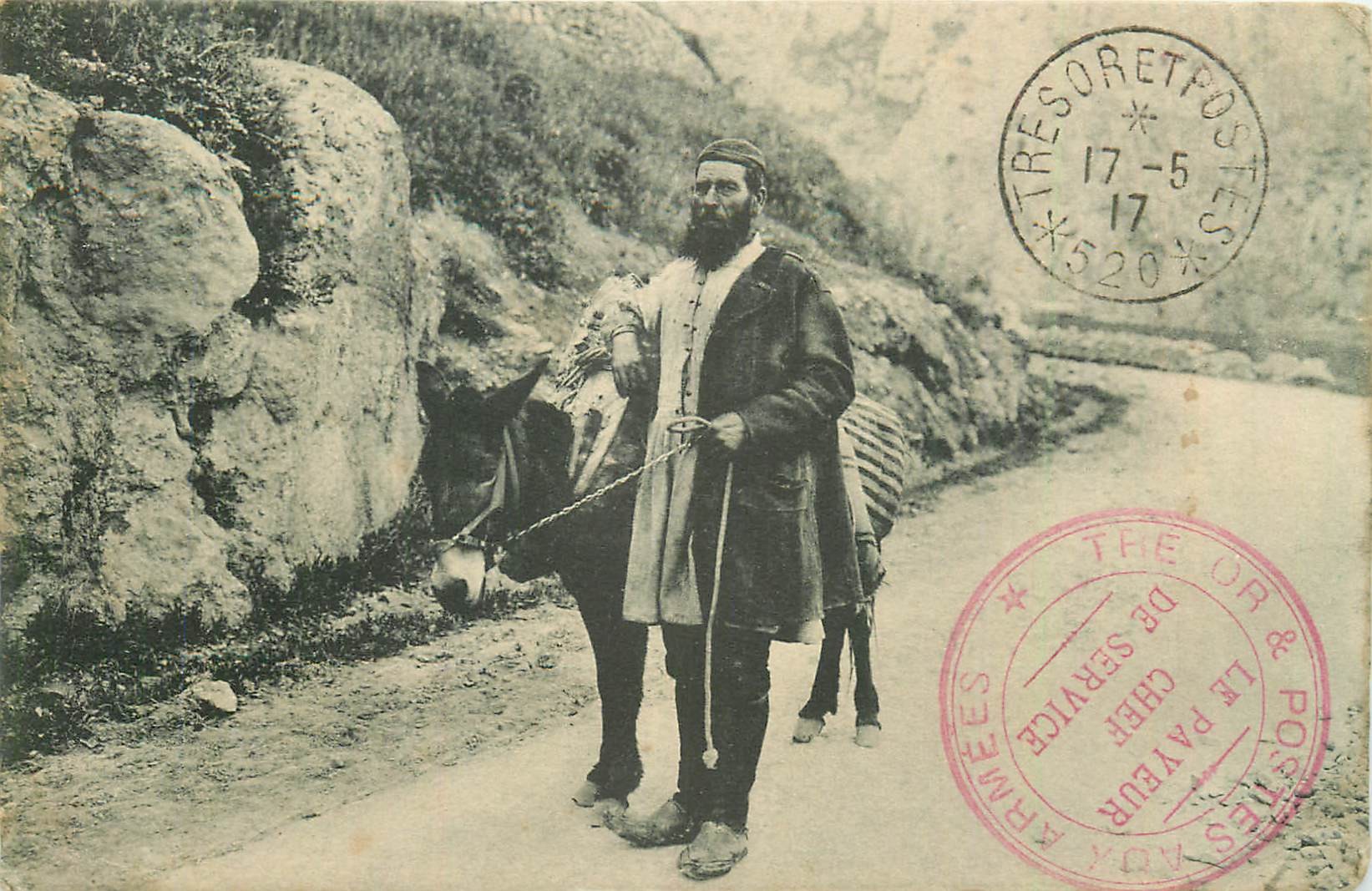 GRECE. Pâtre en costume Grec 1917 Pastore costume Greco