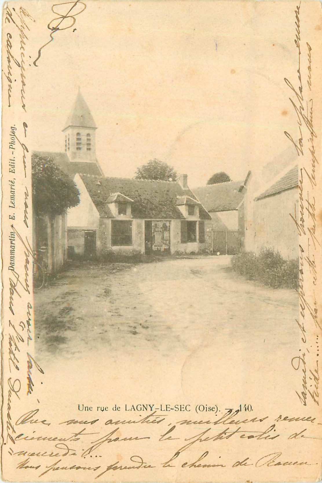 60 LAGNY-LE-SEC. Une rue 1903