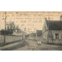 60 LAGNY-LE-SEC. Enfants sur la Route de Plessis 1918