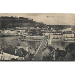 77 MONTEREAU. Vue sur le Pont et la maison Montigny 1919