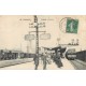 92 LEVALLOIS-PERRET. La Gare avec trains et locomotive 1909