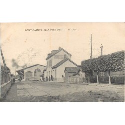 60 PONT-SAINTE-MAXENCE. La Gare 1917