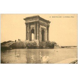 carte postale ancienne 34 MONTPELLIER. Château d'Eau Cygnes