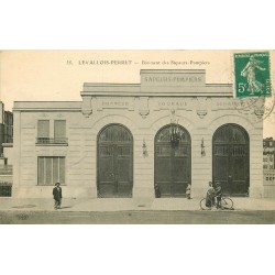 92 LEVALLOIS-PERRET. Bâtiment des Sapeurs-Pompiers 1912
