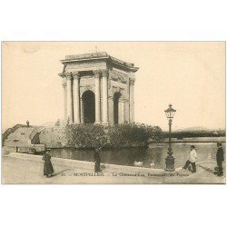 carte postale ancienne 34 MONTPELLIER. Château d'Eau Promenade du Peyrou