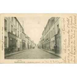 77 DAMMARTIN-EN-GOËLE. Grande Rue 1903 Hôtel du Chemin de Fer