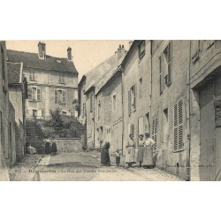 77 DAMMARTIN EN GOËLE. Animation rue des Vieilles Boucheries 1914 tampon militaire