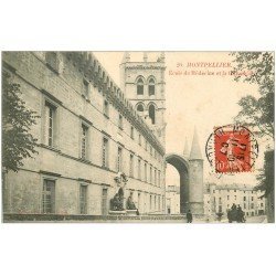 carte postale ancienne 34 MONTPELLIER. Ecole de Médecine 1907