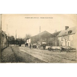 60 LE PLESSIS-BELLEVILLE. Villageois à l'Entrée d'une Ferme 1921