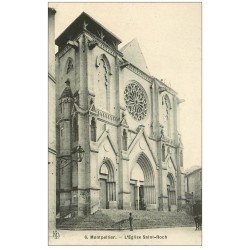 carte postale ancienne 34 MONTPELLIER. Eglise Saint-Roch