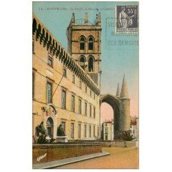 carte postale ancienne 34 MONTPELLIER. Faculté Médecine Cathédrale couleur