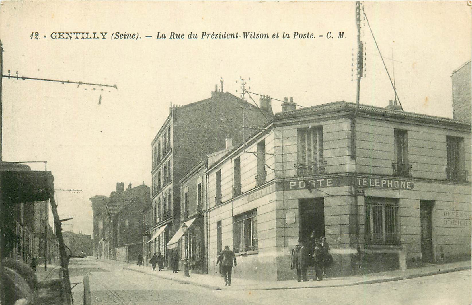 94 GENTILLY. La Poste rue du Président Wilson