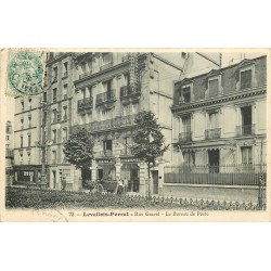 92 LEVALLOIS-PERRET. Le Bureau de Poste rue Gravel 1906