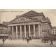 BRUXELLES. Fiacre devant Théâtre Royal de la Monnaie 1908 carte émaillographie