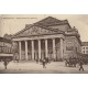 BRUXELLES. Fiacre devant Théâtre Royal de la Monnaie 1908 carte émaillographie