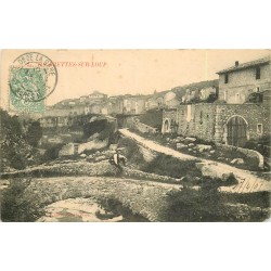 06 TOURRETTES-SUR-LOUP. Personnage assis sur le Pont 1907