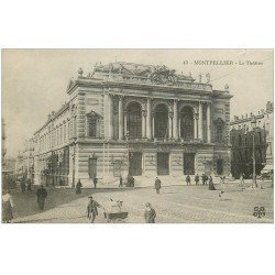 carte postale ancienne 34 MONTPELLIER. Le Théâtre