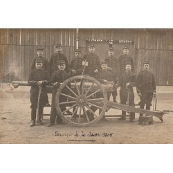 56 COËTQUIDAN. Le canon des Militaires du 39° Régiment classe 1905