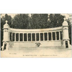 carte postale ancienne 34 MONTPELLIER. Monument Morts 1928