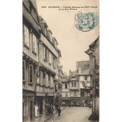 29 QUIMPER. Vieilles Maisons et Commerces rue Kéréon 1906