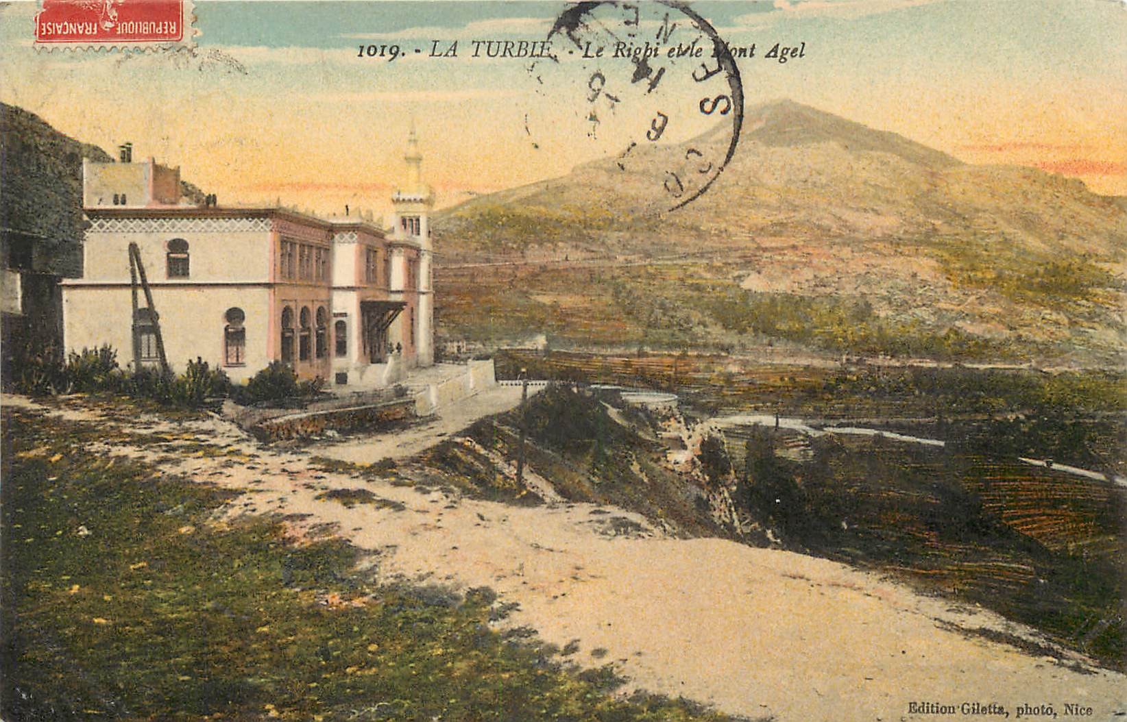 06 LA TURBIE. Le Righi et le Mont Agel 1914