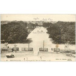 carte postale ancienne 34 MONTPELLIER. Peyrou 1919