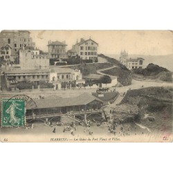64 BIARRITZ. Les Bains du Port Vieux et Villas 1908