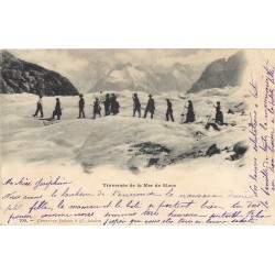 74 SAINT-JULIEN-EN-GENEVOIS. Traversée de la Mer de Glace 1906
