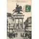 63 CLERMONT-FERRAND. Statue de Vercingétorix devant le Café de Paris 1914