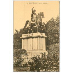 carte postale ancienne 34 MONTPELLIER. Statue Louis XIV n°13